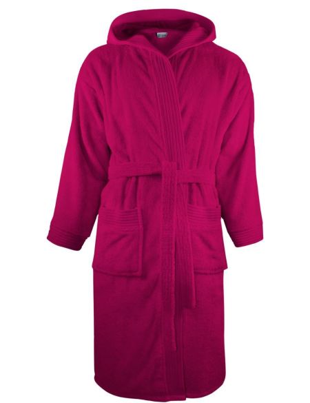 The One Towelling Bathrobe hooded white