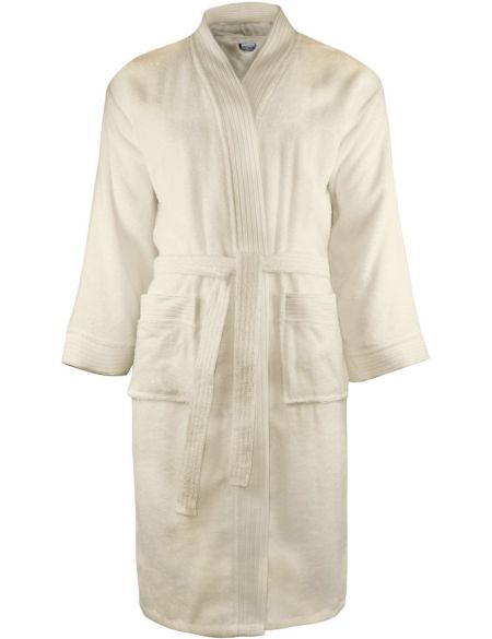 The One Towelling Bathrobe white