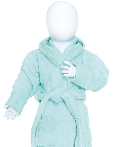 Der weiße Frottee-Babybademantel The One