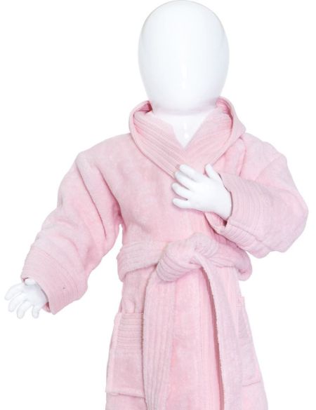 The One Towelling Baby Bathrobe white