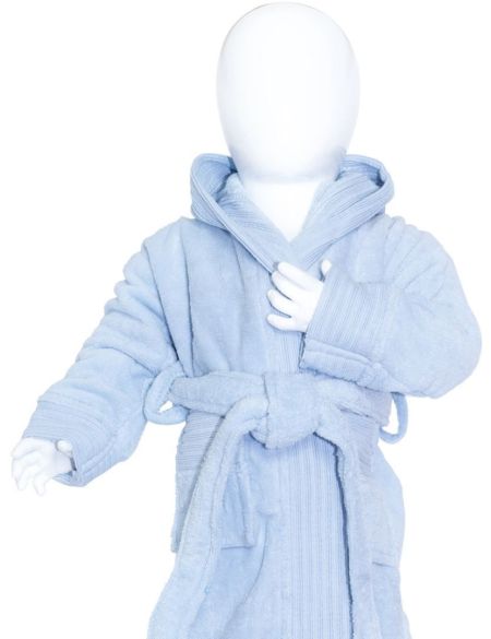 The One Towelling Baby Bathrobe white