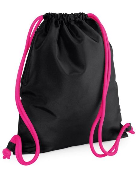 Rucksack aus Polyester, Icon BagBase BG110, weiß/schwarz