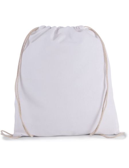 Rucksack aus Bio-Baumwolle, Kimood KI0147, weiß