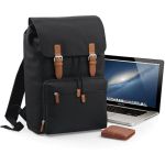 Vintage Laptop-Rucksack BagBase BG613 schwarz