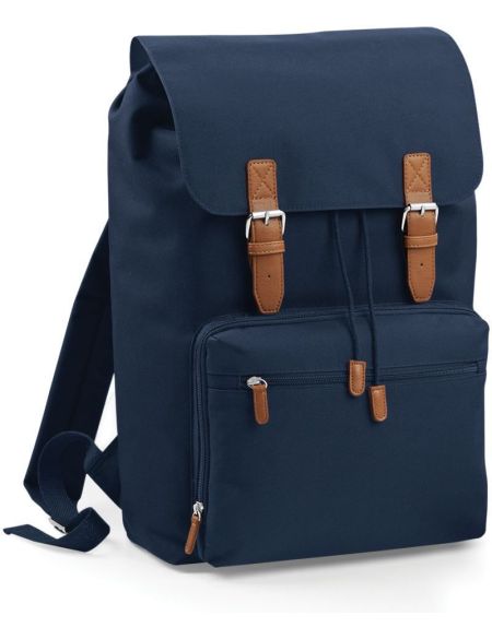 Vintage Laptop-Rucksack BagBase BG613 schwarz