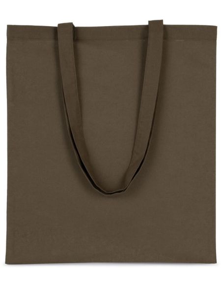 Baumwolltasche mit langem Henkel, Kimood KI0223, weiß