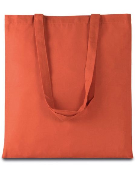 Baumwolltasche mit langem Henkel, Kimood KI0223, weiß