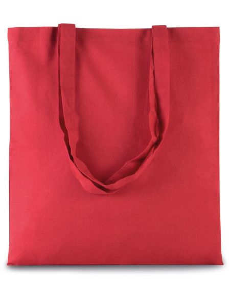 Baumwolltasche mit langem Henkel, Kimood KI0223, weiß
