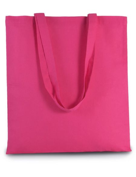 Baumwolltasche mit langem Henkel, Kimood KI0223, weiß