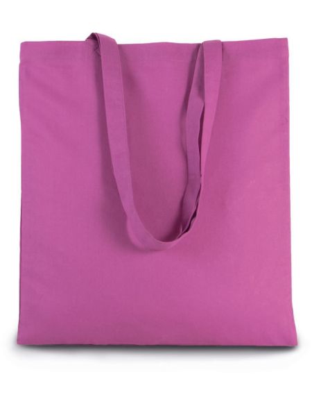 Baumwolltasche mit langem Henkel, Kimood KI0223, weiß