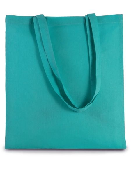 Baumwolltasche mit langem Henkel, Kimood KI0223, weiß