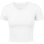 Crop top dámský Build your Brand BY042 white 2XL - 5XL
