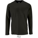 Tričko pánské s dlouhým rukávem Sols Imperial LSL Men deep black 3XL 4XL