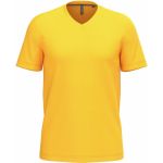 Tričko pánské s výstřihem do V Kariban K357 yellow 3XL 4XL