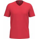 Kariban K357 weißes Herren-T-Shirt mit V-Ausschnitt