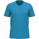 Kariban K357 weißes Herren-T-Shirt mit V-Ausschnitt