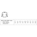 Mikina unisex BC ID.332 Crew black 3XL - 5XL