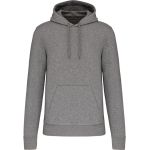 Men's ecological sweatshirt with hood Kariban K4027 white