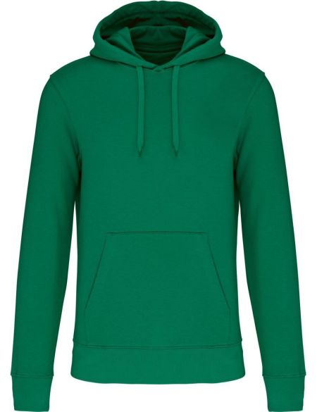 Men's ecological sweatshirt with hood Kariban K4027 white