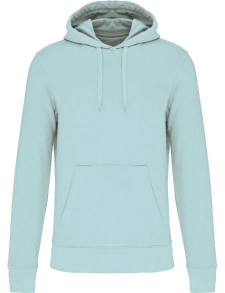 Men's ecological sweatshirt with hood Kariban K4027 white