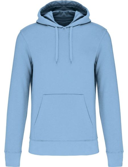 Men's ecological sweatshirt with hood Kariban K4027 white