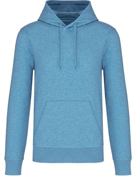 Men's ecological sweatshirt with hood Kariban K4027 white
