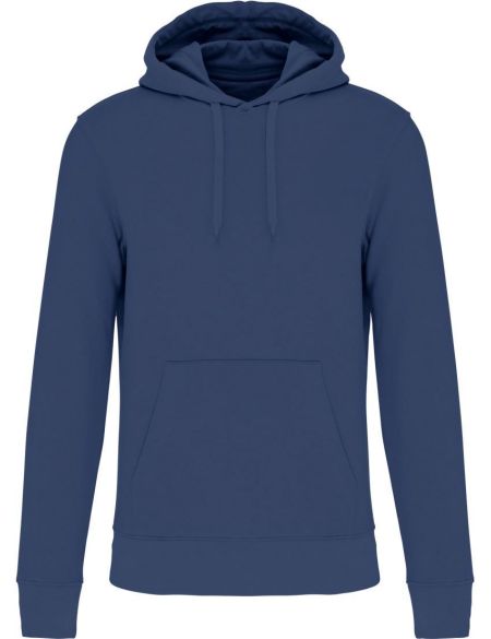 Men's ecological sweatshirt with hood Kariban K4027 white
