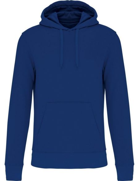 Men's ecological sweatshirt with hood Kariban K4027 white
