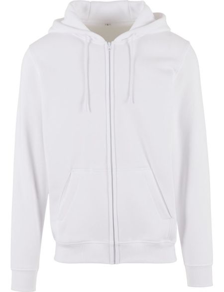 Bauen Sie Ihre Marke auf – BY012 weißer Hoodie aus schwerer Baumwolle