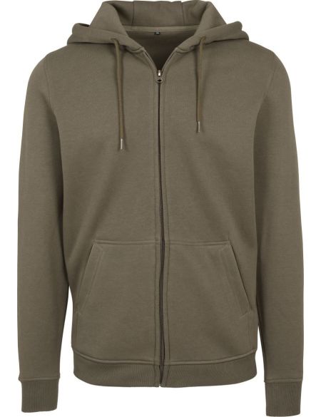 Build your Brand BY012 white heavy cotton hoodie