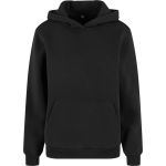 Mikina dámská oversize s kapucí Fluffy Build your Brand black