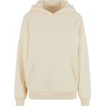 Oversize-Sweatshirt mit Kapuze für Damen, flauschig, weiß, mit dem Aufdruck Build your Brand.