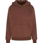 Oversize-Sweatshirt mit Kapuze für Damen, flauschig, weiß, mit dem Aufdruck Build your Brand.