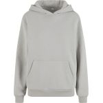 Mikina dámská oversize s kapucí Fluffy Build your Brand light asphalt 2XL-5XL