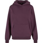 Oversize-Sweatshirt mit Kapuze für Damen, flauschig, weiß, mit dem Aufdruck Build your Brand.