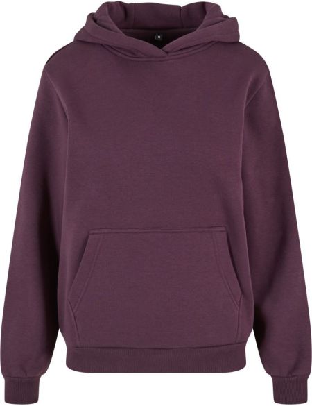 Oversize-Sweatshirt mit Kapuze für Damen, flauschig, weiß, mit dem Aufdruck Build your Brand.