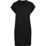 Šaty tričkové se stojáčkem Build your Brand BY101 black 2XL-5XL