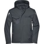 Bunda pracovní zimní softshellová Strong James Nicholson JN824 black/black 4XL-6XL