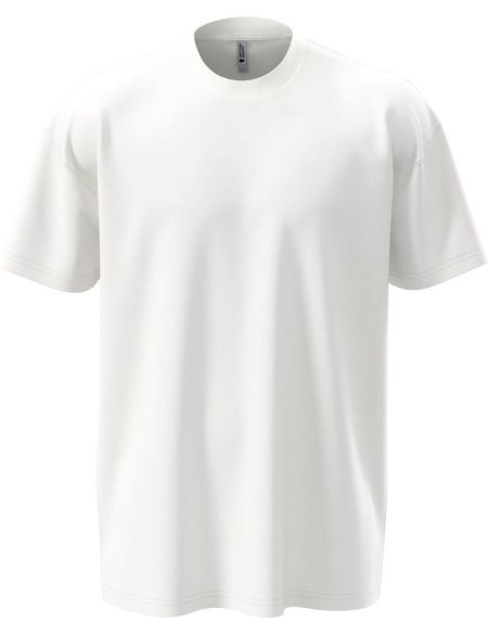 Unisex Oversize-T-Shirt aus schwerer Baumwolle, Next Level Apparel N7200, weiß