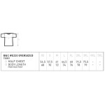 Oversized T-shirt made of heavy cotton BC #E220 Oversized whte