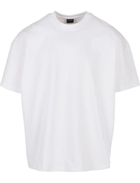 Oversized heavy cotton T-shirt Build your Brand BY163 white