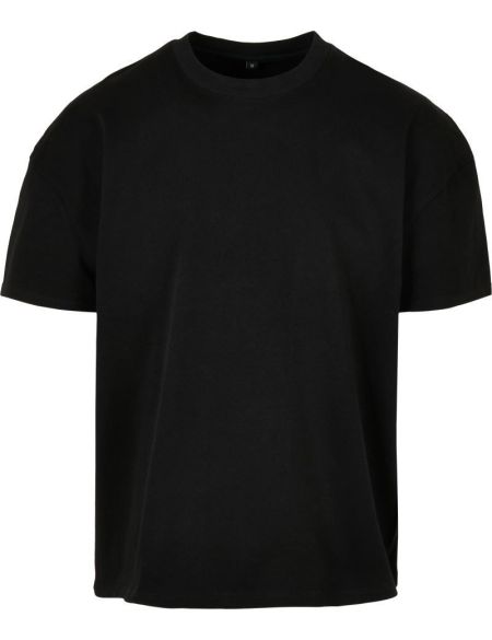 Übergroßes, schweres Baumwoll-T-Shirt Build your Brand BY163, weiß