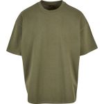 Übergroßes, schweres Baumwoll-T-Shirt Build your Brand BY163, weiß