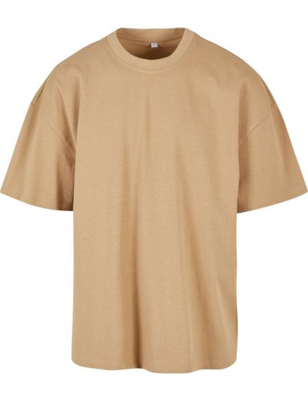 Übergroßes, schweres Baumwoll-T-Shirt „Build your Brand“ BY163, weiß