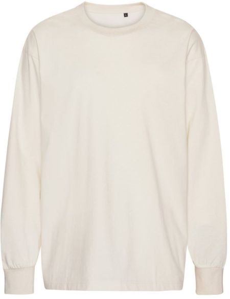 Bio-Oversize-Langarmshirt, neutral, weiß, T60050