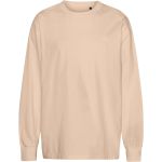 Tričko oversize bio s dlouhým rukávem Neutral T60050 sand