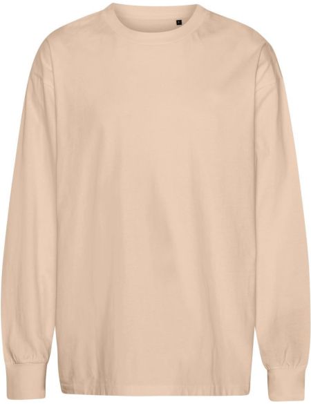 Tričko oversize bio s dlouhým rukávem