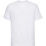 Authentisches Russell Athletic 180M weißes schweres Baumwoll-T-Shirt