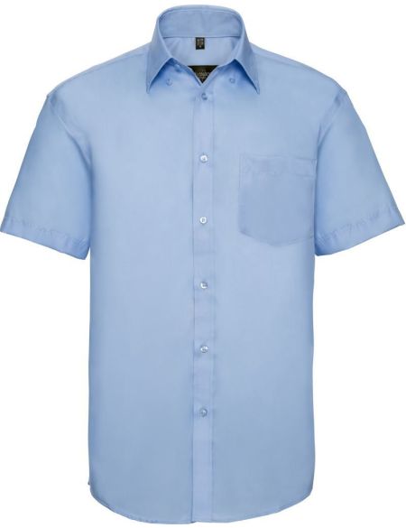 Russell Athletic 957M white men's non-iron shirt