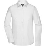 Damen-Langarmhemd aus Mikro-Twill, bügelfrei, Daiber JN681, weiß